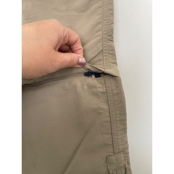 The North Face Khaki Convertible Zipper Hiking Active Cargo Pants - Picture 14 of 15
